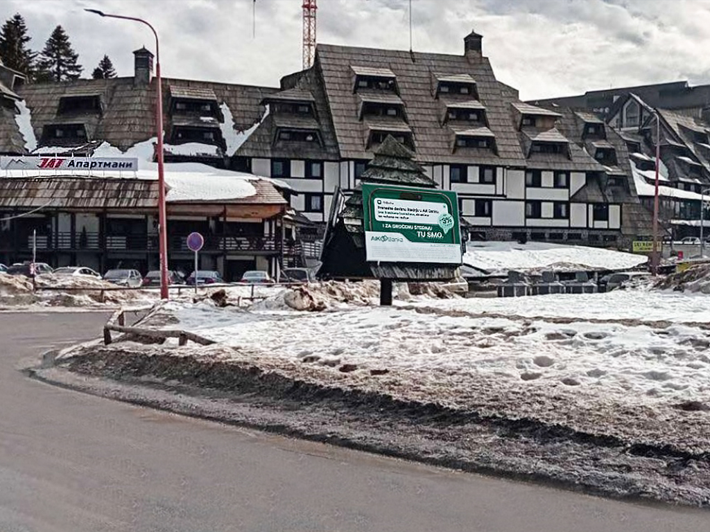 Trostrani bilbord na kopaoniku,bilbordi koponik