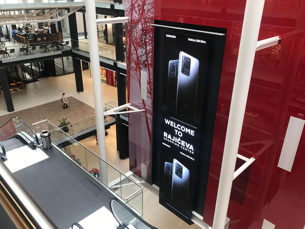 Indoor oglašavanje u TC RAJIĆEVA,LED ekrani
