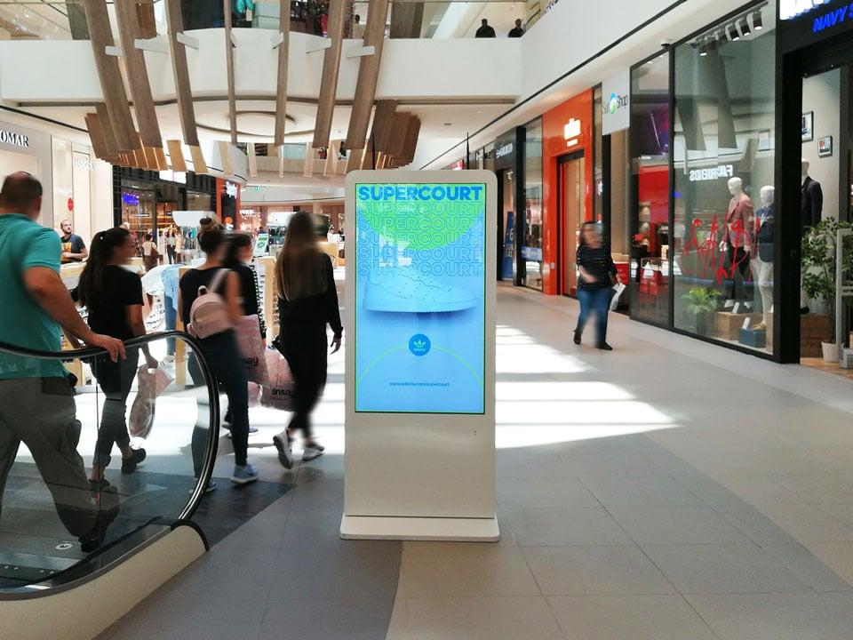 Indoor reklamiranje u TC ADA Mall,reklamiranje na digitalnim ekranima